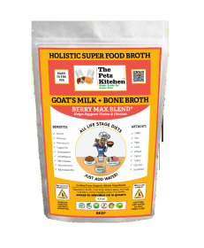 Goats Milk & Bone Broth (Type: Berry Max Antioxidant Vision & Glucose Support Broth* The Petz Kitchen Dog & Cat Holistic Super Foods*)