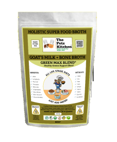 Goats Milk & Bone Broth (Type: Green Max Blend* Omega 3 & 6 Vitamin & Mineral Support* The Petz Kitchen Dog & Cat)