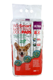 WizSmart Earth Friendly Dog Pads Ultra (Type: 30 count/4 pack)