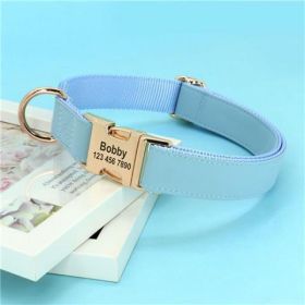 Dog Small Corgi Method  Fighting Collar (Option: Blue-L)