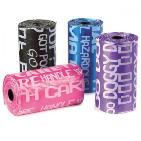 Clean Go Pet Waste Bags 8 Rolls (Type: grafitti)