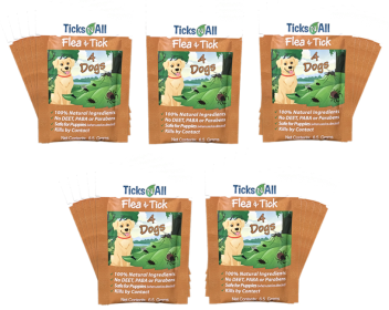 All Natural Flea and Tick Wipes 4- Dogs (count: 25)