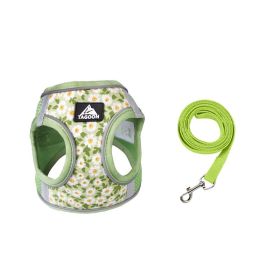 Dog Rope Leash Anti Breaking Loose Breathable Chest Strap (Option: Light Green-XS)