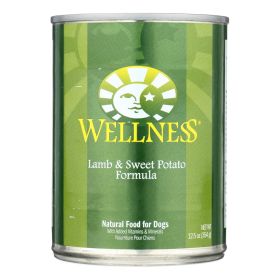 Wellness Pet Products Dog Food Case Of 12 - 12.5 Oz. (flavor: Lamb And Sweet Potato Recipe)