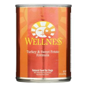 Wellness Pet Products Dog Food Case Of 12 - 12.5 Oz. (flavor: Turkey And Sweet Potato Recipe)