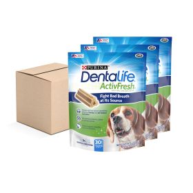 Purina DentaLife Honey & Spirulina Chunks Variety Pack for Dogs, 22.5 oz Pouches (size: 3 pk)