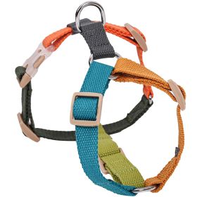 Fresh Six-color H-shaped PET's Chest-back (Option: Orange Blue-M)