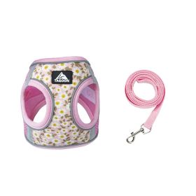 Retractable Reflective Wear-resistant Hand Holding Rope Dog Strap (Option: Pink-M)